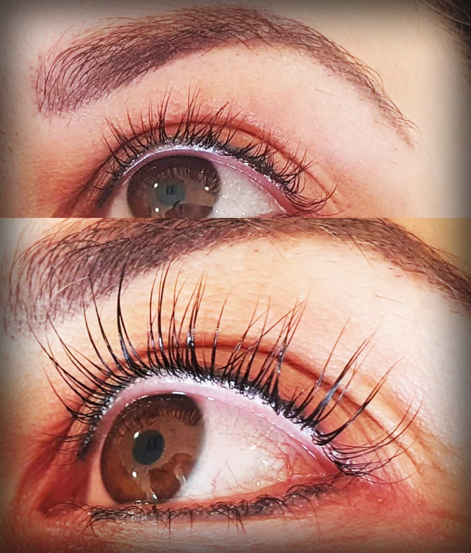 Lash lift and tint